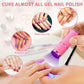 Portable Mini UV 9 LED Purple Light Nail Lamp