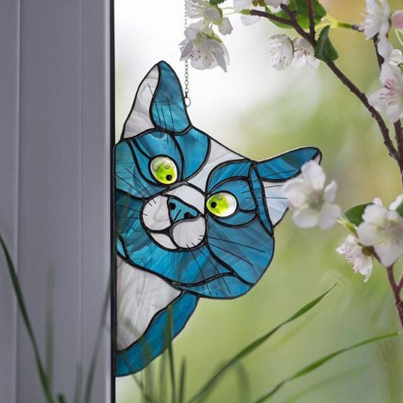 Stained Glass Cat Window Hanger?