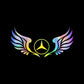 3D Angel Wings Colorful Laser Car Sticker（2PCS）