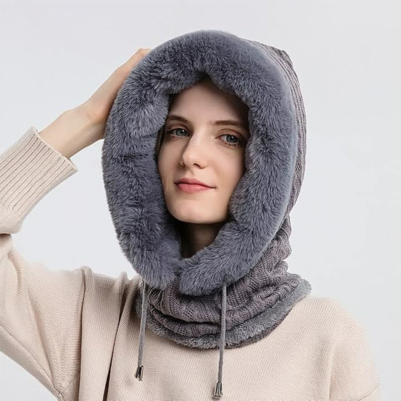 Warm Fashion Scarf Hoodie