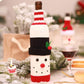 Cartoon Knitted Christmas Wine Bottle Set