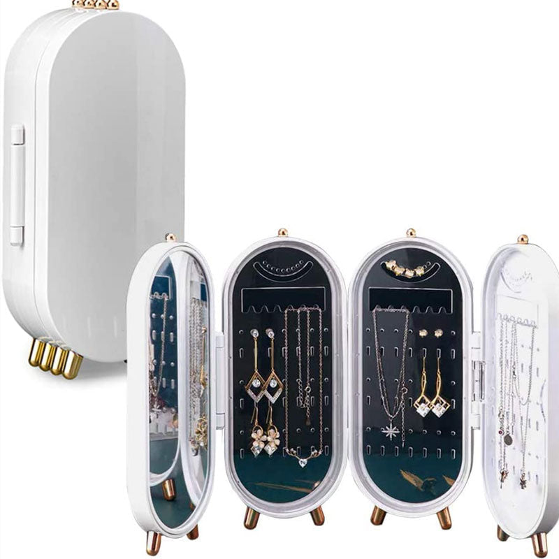 Necklace Jewelry Organizer with Folding Screen Design