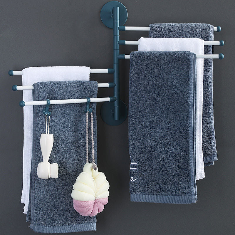 Wall Mounted Rotating Towel Rack No-Punching