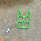 Justice Cat Two Finger Buckle with Key Ring