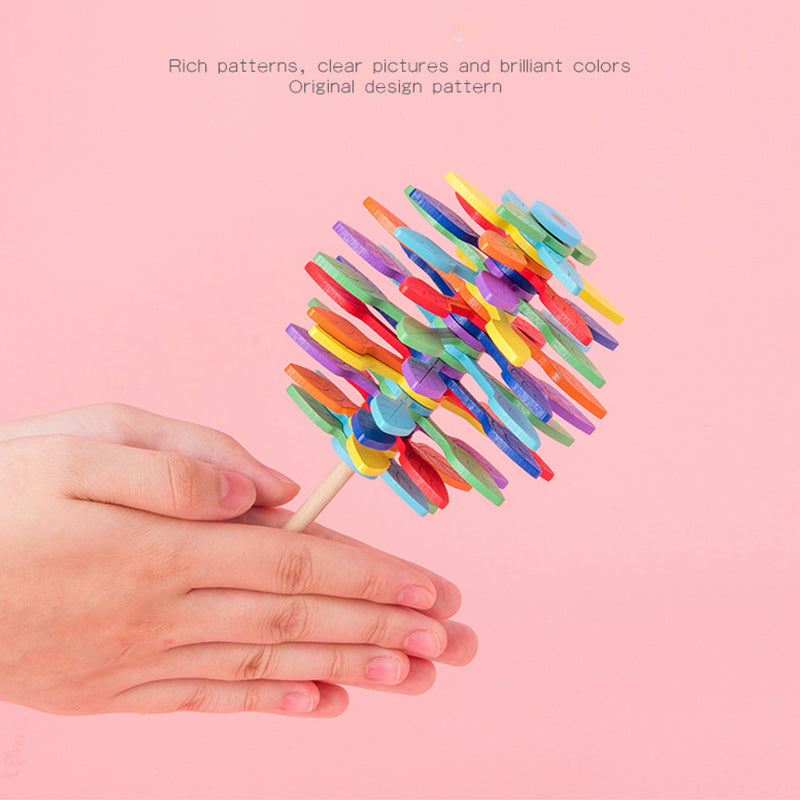Wooden Spiral Lollipop-Stress Relif Toy