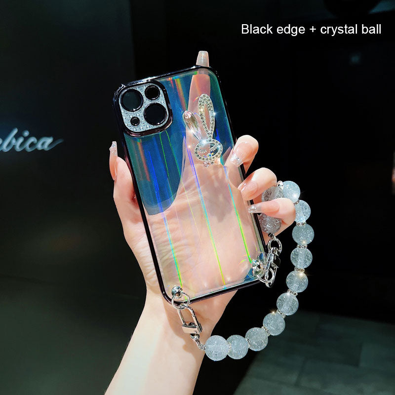 Creative Rabbit Wrist Strap Chain Phone Case