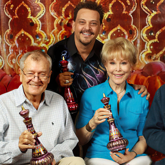 Glass MIRRORED Purple Bottle!