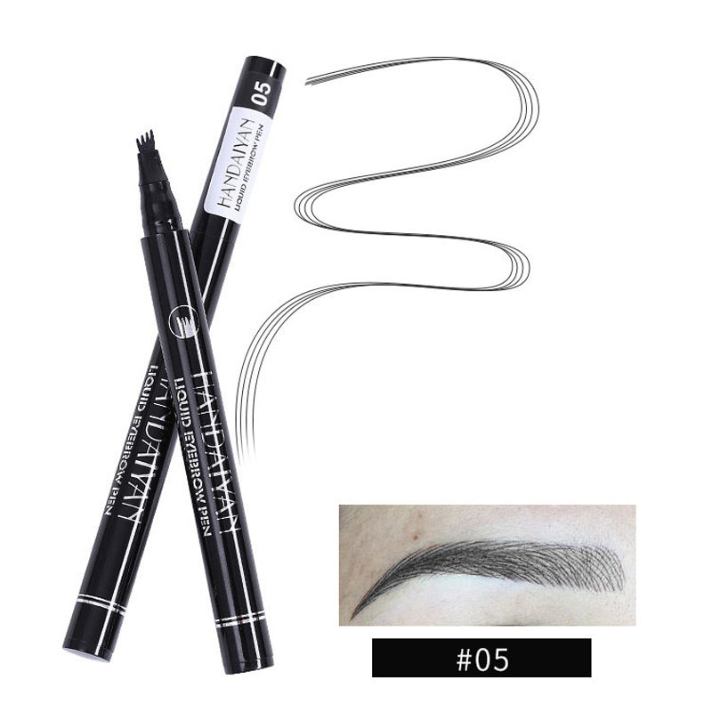 Four Forked Eyebrow Pencils