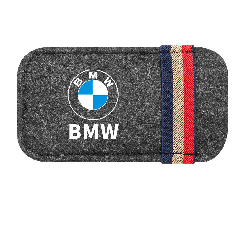 Car Visor Sunglasses Leather Holder