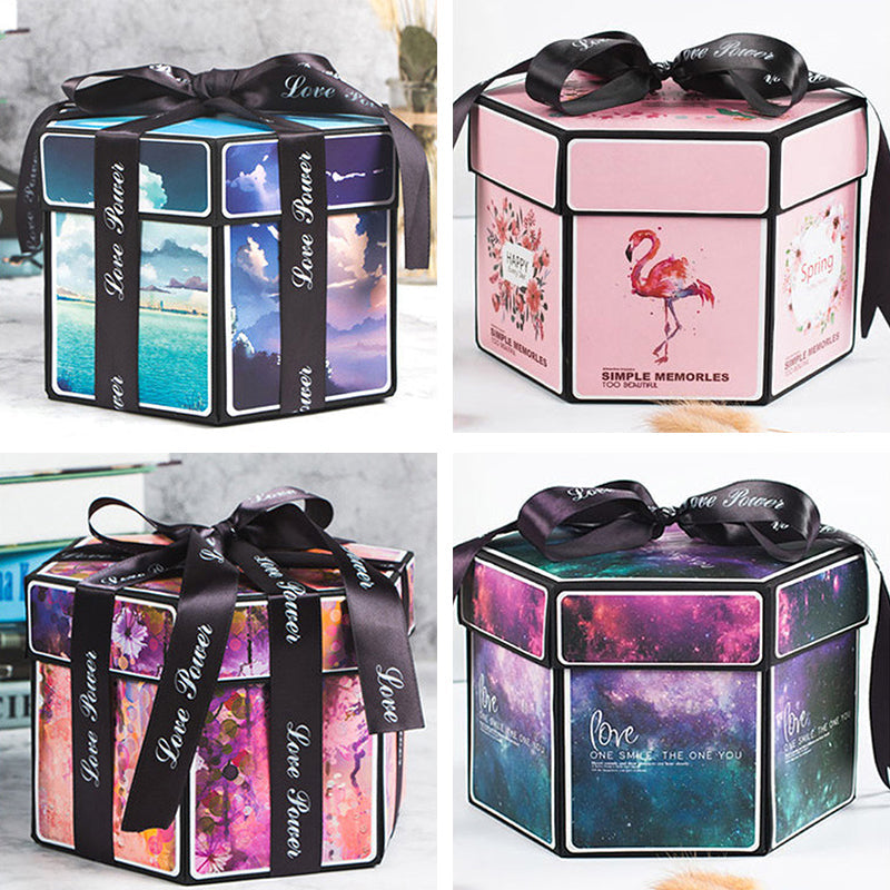 DIY Explosion Gift Box for Handmade Photo Album