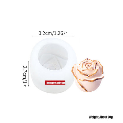 3D Silicone Rose Shape Ice Cube Mold