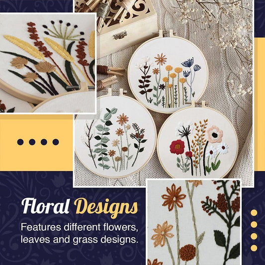 Floral Embroidery Kit