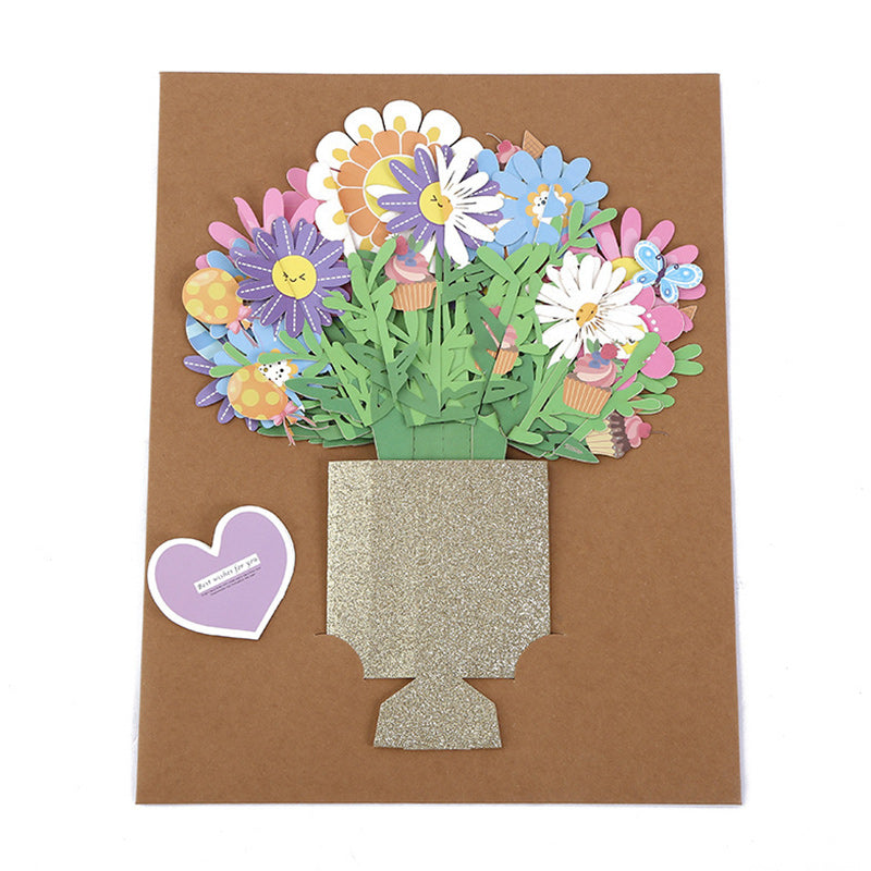 3D Bouquet, Popup Greeting Card