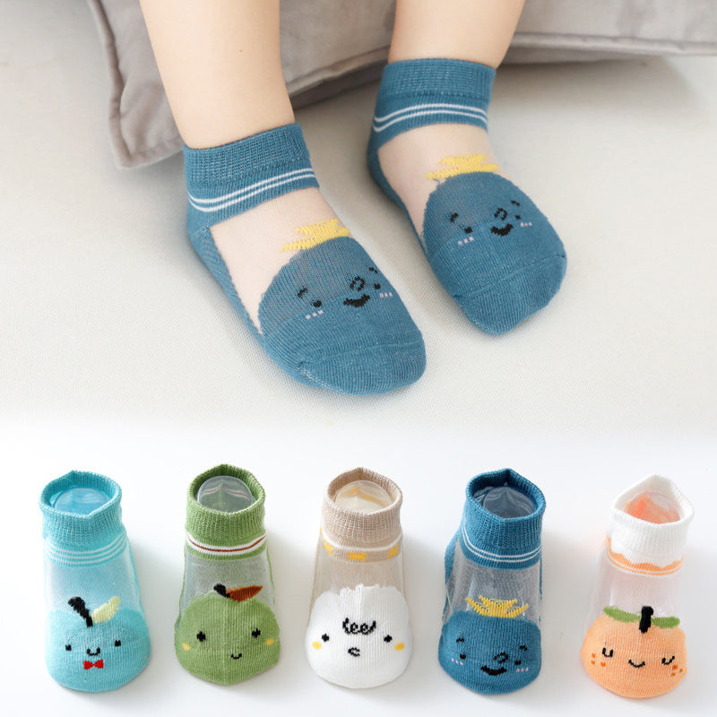 Children's Summer Thin Socks (five Pairs)