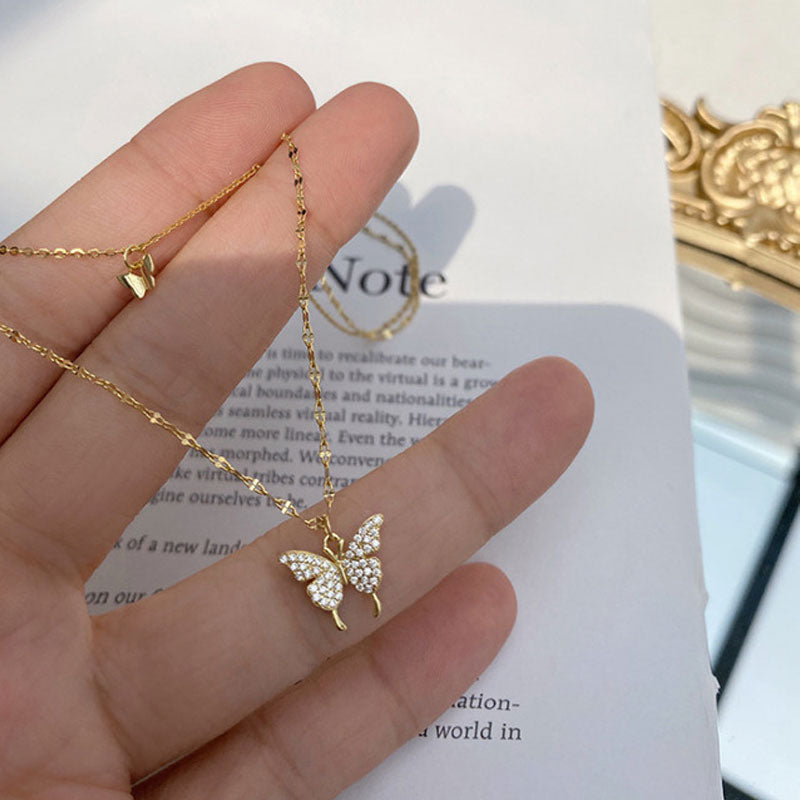 Shiny Butterfly Choker