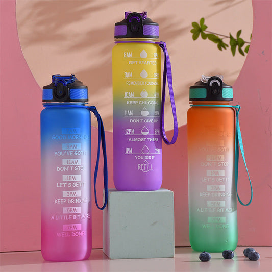 Water Bottle with Straw