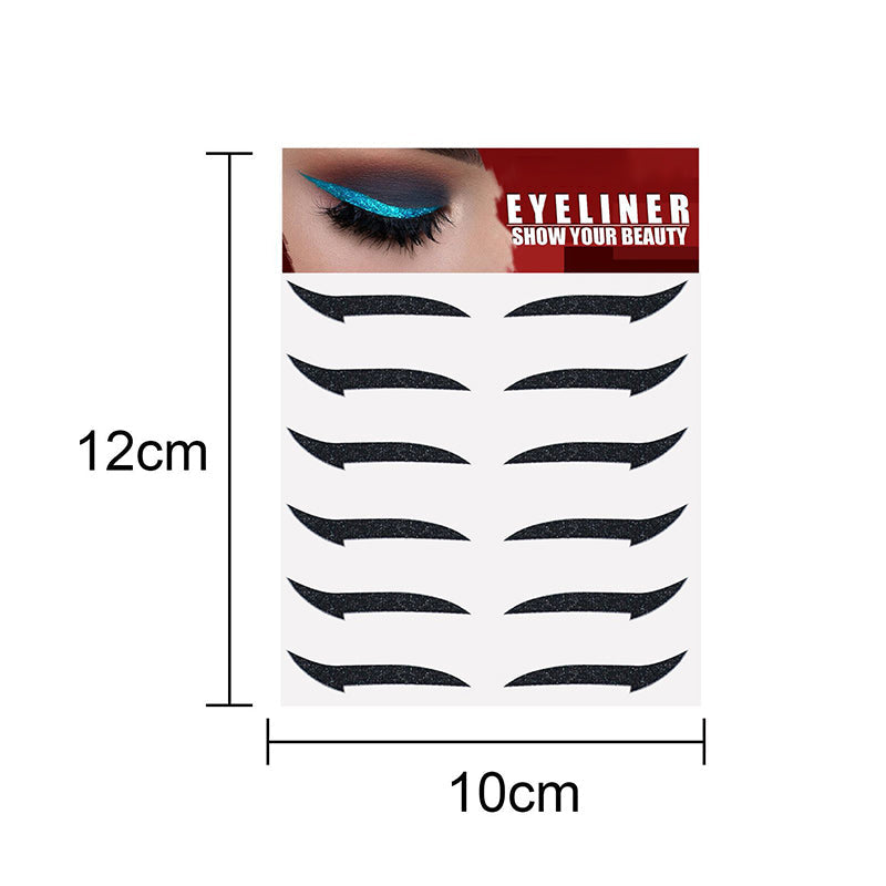6 Pairs Self Adhesive Eyeliner Stickers