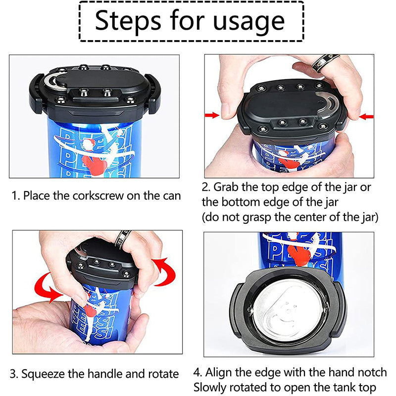 Portable Topless Can Opener