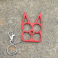 Justice Cat Two Finger Buckle with Key Ring
