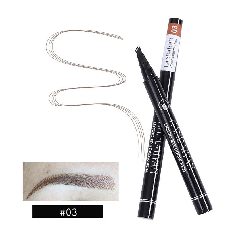 Four Forked Eyebrow Pencils