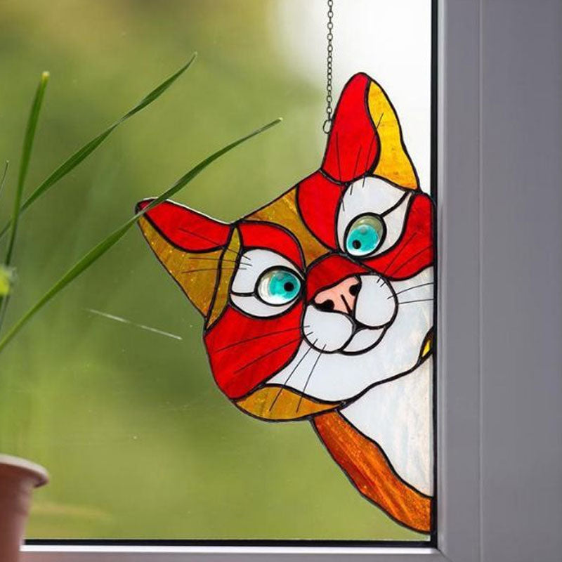 Stained Glass Cat Window Hanger?