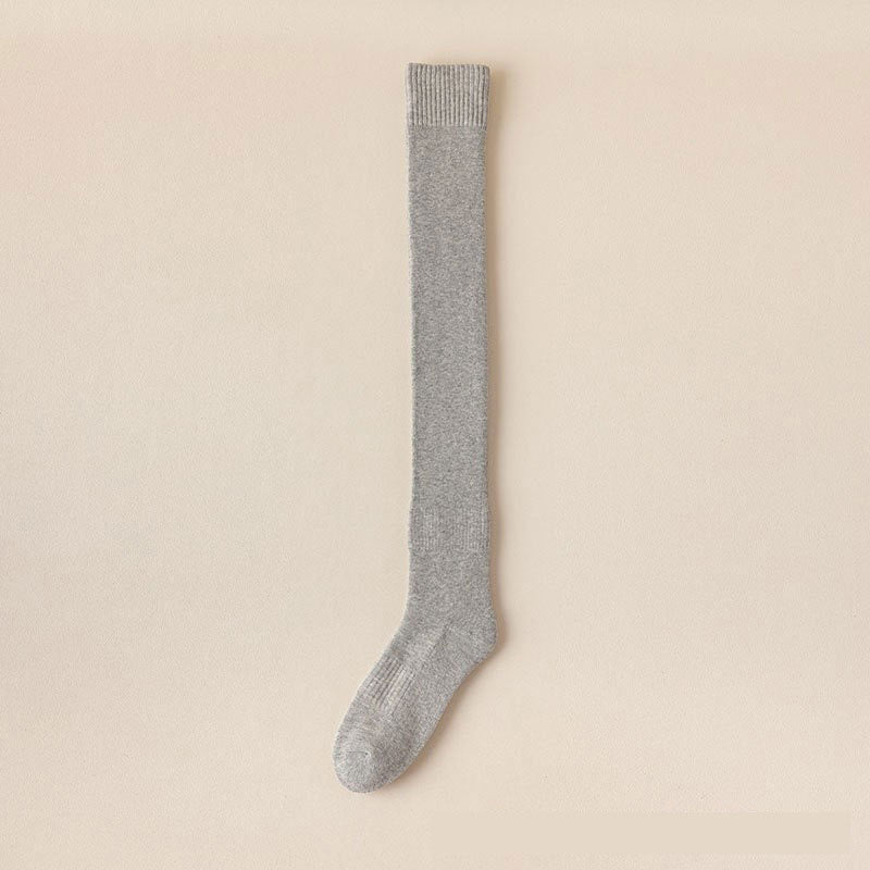 Autumn And Winter Fleece Thickened Over Knee Socks