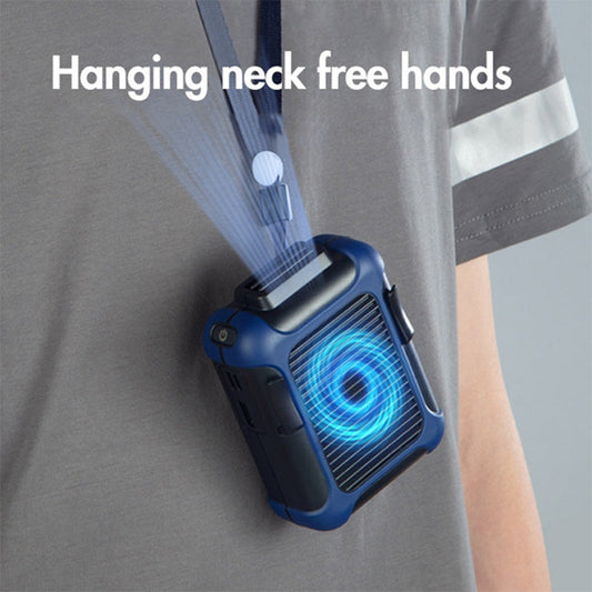 Waist Mini Fan USB Rechargeable Phone Charger Power Bank
