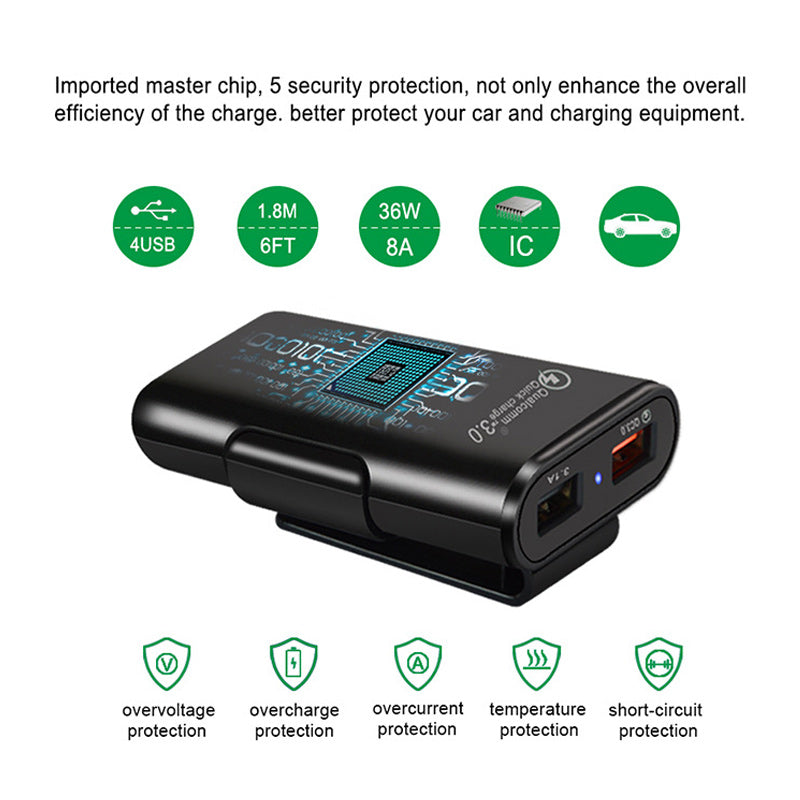 Four Ports Car Fast Charger