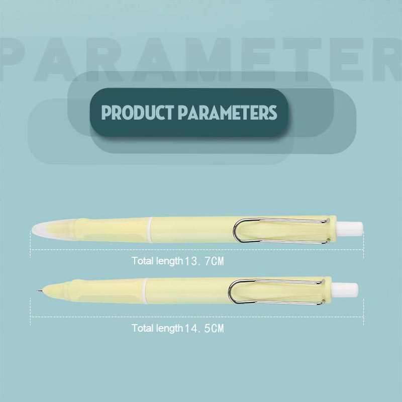 Student Pressing Pen