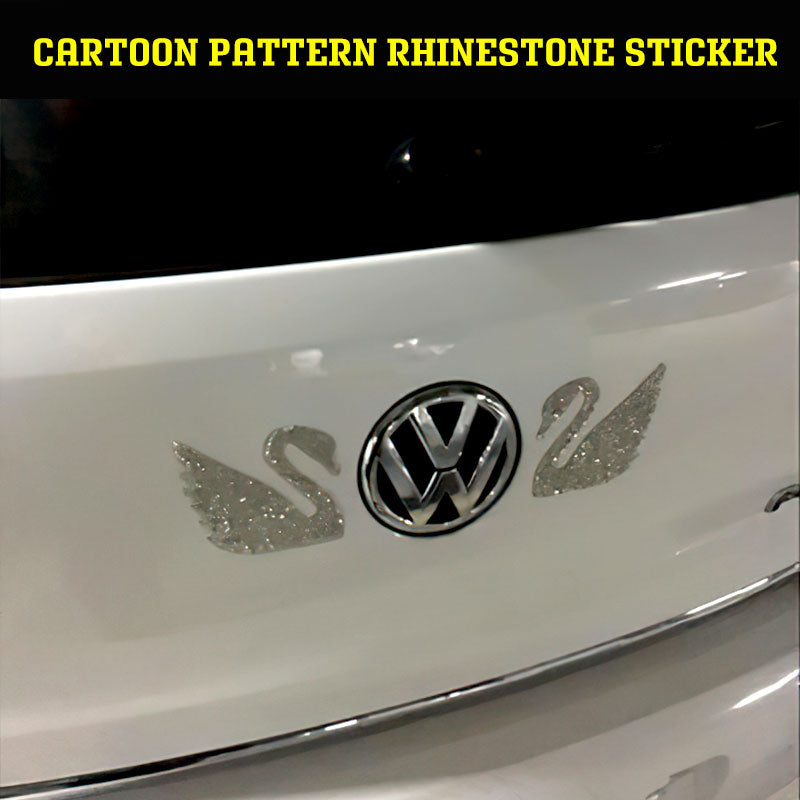 Cartoon Pattern Rhinestone Sticker