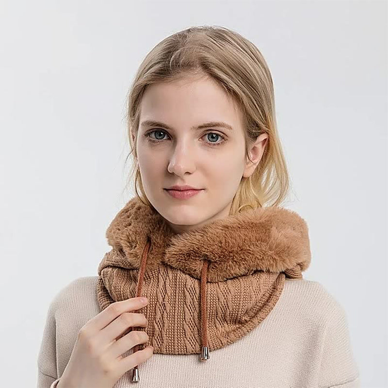 Warm Fashion Scarf Hoodie