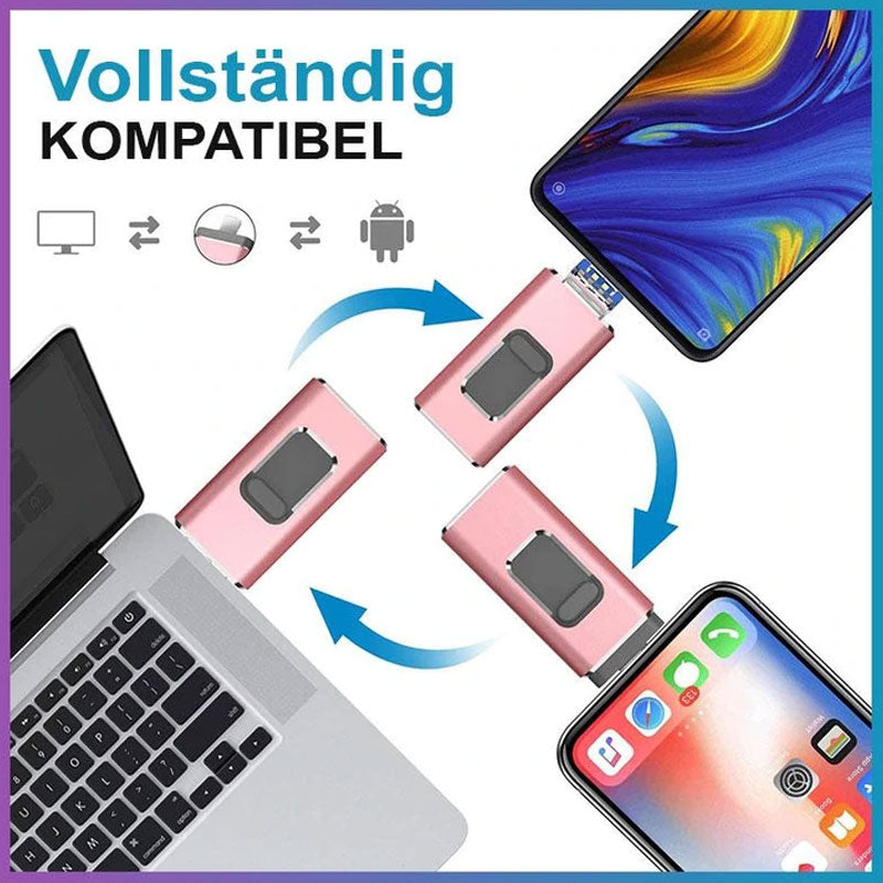 4-in-1 Mobile Phone USB 3.0 Flash Drives