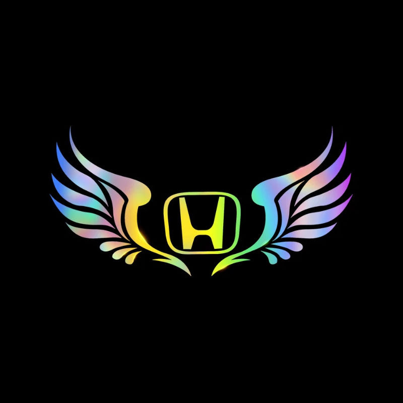 3D Angel Wings Colorful Laser Car Sticker（2PCS）