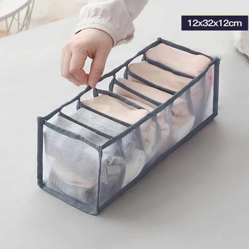 Drawer type separator basket for trousers and clothes storage box