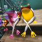 Metal Frog Art Sculpture Decor