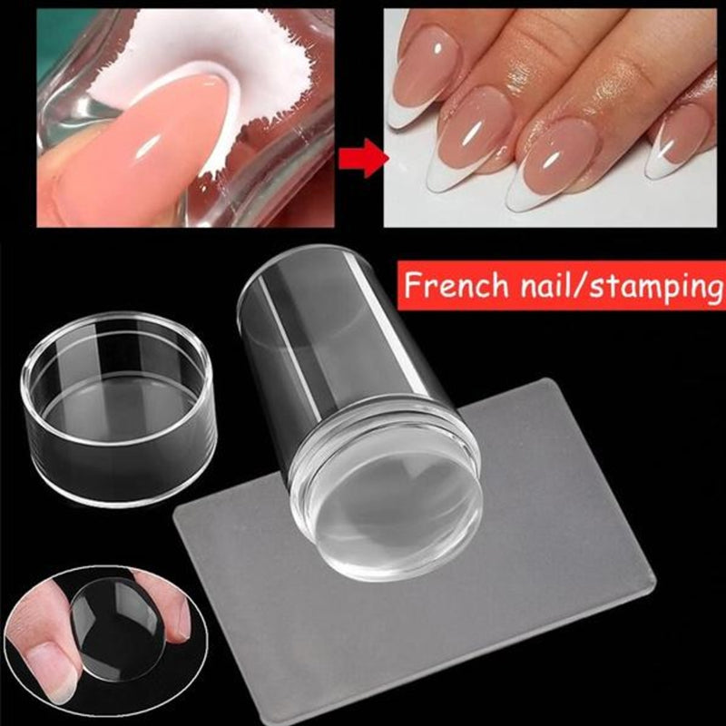 Nail Art Silicone Stamp（2PCS)