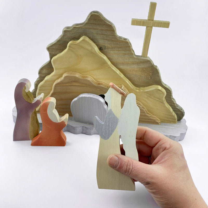 Easter Scene Wooden Decoration