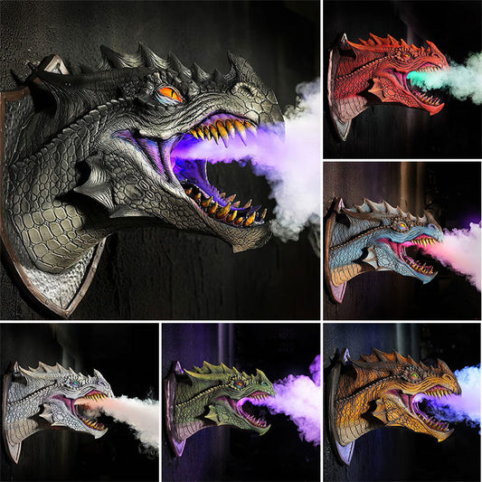 Glow Spray Dinosaur Head Wall Hanging Decor