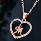 Heart A-Z Initial Letter Necklace