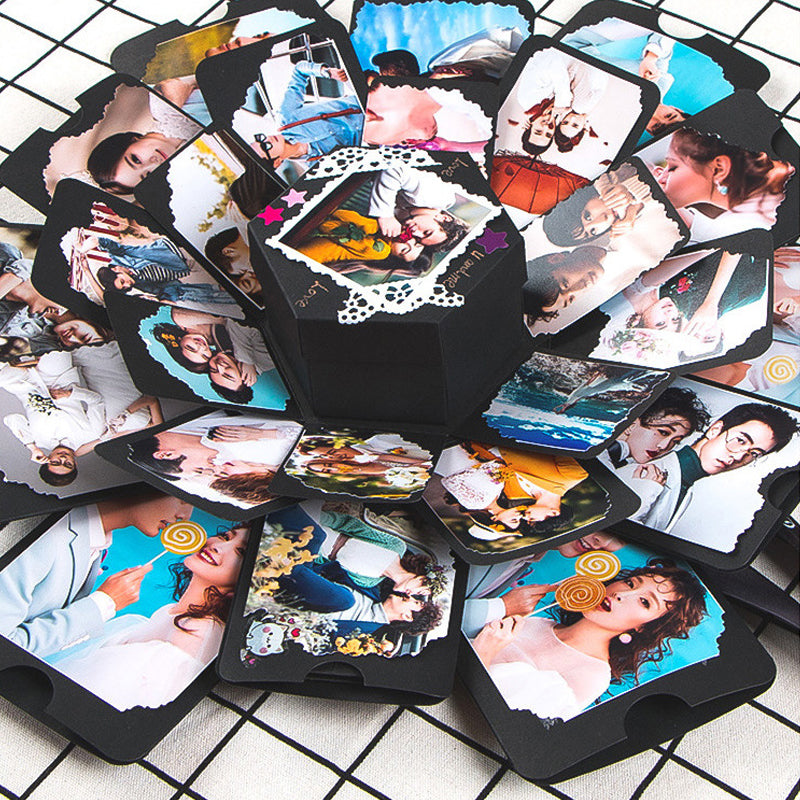 DIY Explosion Gift Box for Handmade Photo Album