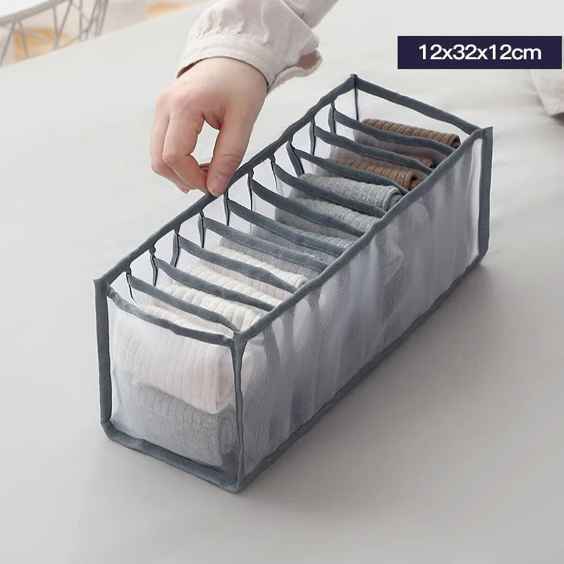 Drawer type separator basket for trousers and clothes storage box