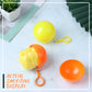 Portable Poncho Disposable Raincoat Ball Keychain