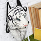 Fashion Lion & Tiger Head Backpack Multifunc Outdoor Bags