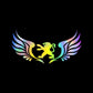 3D Angel Wings Colorful Laser Car Sticker（2PCS）