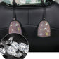2PCS Bling Bling Car Seat Back Hidden Hooks