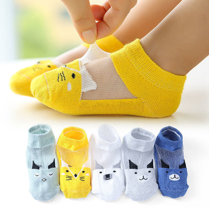 Children's Summer Thin Socks (five Pairs)