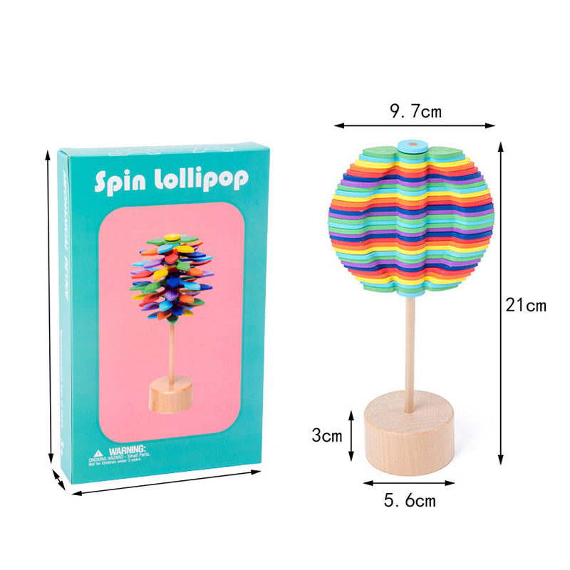 Wooden Spiral Lollipop-Stress Relif Toy