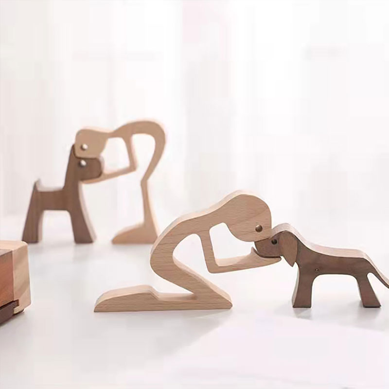 Wooden Dog Ornaments
