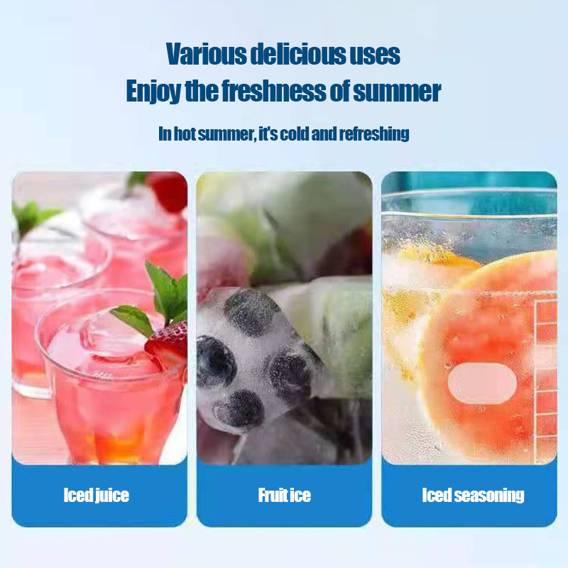 Round Ice Cube Tray with Lid Ice Ball Maker Mold