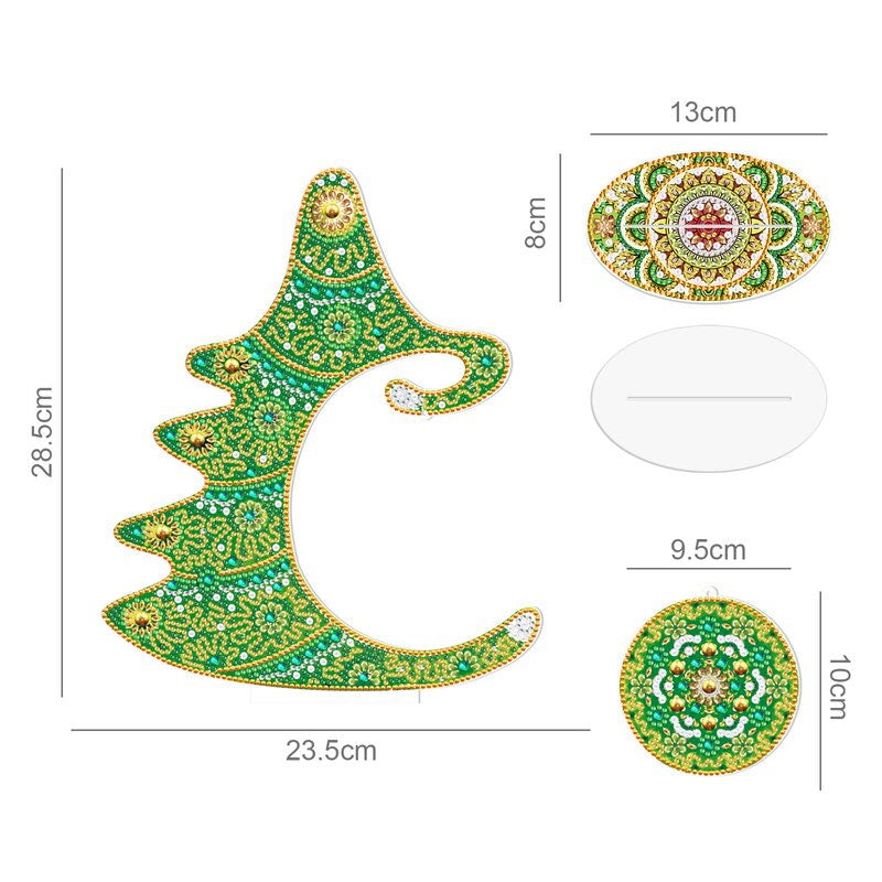 Crystal Christmas Tree Ornaments - 5D DIY Diamond Crafts